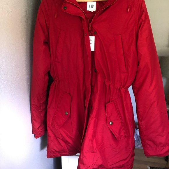 NWT Gap Down Parka Winter Jacket size Small Tall - Picture 2 of 10